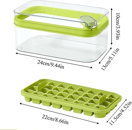 Button Press Ice Cube Tray, 31 Grids One Button Press Ice Cube Tray With Storage Box, Ice Cube Molds Ice Box, New Ice Cube Tray With Lid and Bin, Stackable Easy Release Ice Trays for Beverages Button Press Ice Cube Tray, 31 Grids One Button Press Ice Cube Tray With Storage Box, Ice Cube Molds Ice Box, New Ice Cube Tray With Lid and Bin, Stackable Easy Release Ice Trays for Beverages